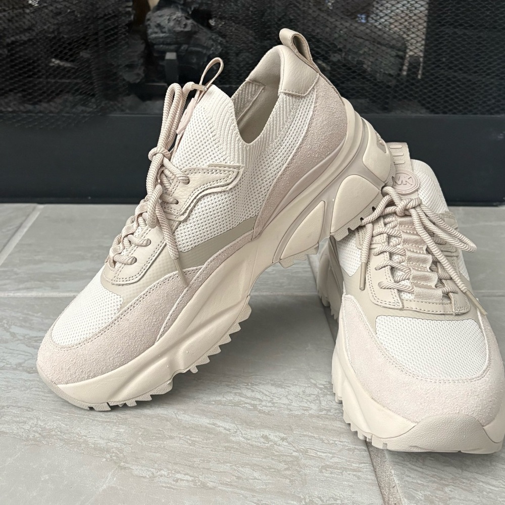 Michael Kors Cream Athletic Sneakers